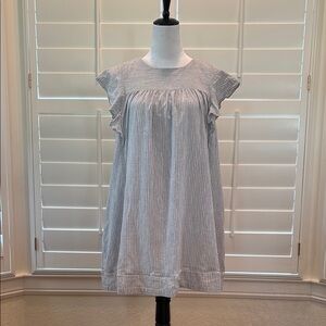 Listicle Gray Striped Dress